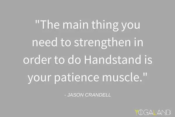 Overcoming Fear of Handstand | Jason Crandell quote | yoga podcast